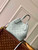 LV M21849 Louis Vuitton Blossom PM Tote Bag Mahina leather Sky blue