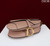 Dior M0456 Mini Saddle Bag With Strap Nude Grained Calfskin