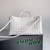 Bottega Veneta BV 754990 Small East/West Andiamo White