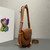 Prada 1BD365 Leather shoulder bag Brown