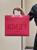Fendi 8BH386 Sunshine Medium Bag Rose Red leather shopper 8266S