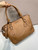 Prada Large leather tote bag 1BG602 Brown