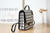 Chanel AS3662 LARGE BACKPACK Wool Tweed & Gold-Tone Metal White