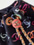 Chanel AS4810 Printed Fabric & Gold Metal Black & Multicolour