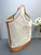 Prada 1BG472 Large linen blend and leather tote bag Natural