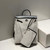 Hermes H084076CKAD A Dos Zip Retourne Herbag Backpack Toile Vache Hunter Ebene H60066