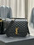 YSL 635025 Saint Laurent Solferino Medium Soft Satchel In Lambsikn Leather Black