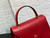 Valextra WBES0056028 Iside Top Handle Medium Bag Red