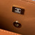 Chanel AS4140 Camellia Embossed With top Handle Bag Caramel