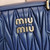 MiuMiu 5BB124 Matelassé Nappa Leather Top-handle Bag baltic blue