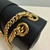 Celine 115853 Medium Celine Victoire Bag In Supple Calfskin Black Gold