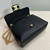 Celine 115853 Medium Celine Victoire Bag In Supple Calfskin Black Gold