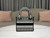 Dior M0500 MINI Lady D-LITE Bag Black and White Houndstooth Embroidery
