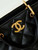 Chanel AS4188 Small Hobo Bag Shiny lambskin Gold Metal Black