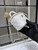 Chanel AP2198 Small Vanity With Chain and Top Handle Bag Lambskin White