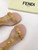 Fendi 8X8306 First Fendace Leather high-heeled Sandals pink