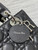 Dior M0565 Medium Lady Dior Bag Black Grained Cannage Calfskin Silver