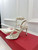 Valentino 3W2S0A27JXH Rockstud Metallic Calfskin Leather Ankle Strap Sandal 80 MM V98822