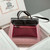 Hermes H084076CKAD Herbag Zip 31 Bag in Black Hunter Leather and Canvas H60056