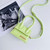 Jacquemus 213BA001 Le Chiquito Signature leather mini handbag Lemon Green