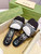 Gucci 749663 Women's slide sandal with crystals G56306