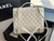 Chanel AS3662 LARGE BACKPACK Calfskin & Gold-Tone Metal White