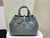 Dior M2821 Medium Dior Toujours Bag Blue Macrocannage Calfskin