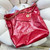 Chanel 22 Large Handbag Shiny Calfskin AS3262 Red