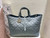 Dior M2820 Large Dior Toujours Bag Blue Macrocannage Calfskin