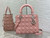 Dior M0565 Medium Lady Dior Bag  Blush Cannage Lambskin Silver
