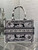 Dior M1296 Book Tote Medium Blue and White Butterfly Bandana Embroidery M101