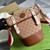 Gucci 630819 Bucket Bag in GG Supreme Canvas and Brown Leather
