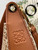 LOEWE A923PL9X01 Luna bag in Anagram jacquard and classic calfskin Tan/Pecan