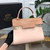 Delvaux AA0611 Tempête MM Bag caramel and pink