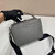 Prada 2VH069 Brique Saffiano leather bag Marble Gray