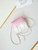 Chanel 22 Mini Handbag Patent Gradient Calfskin Lacquered Metal AS3980 White & Light Pink