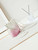 Chanel 22 Mini Handbag Patent Gradient Calfskin Lacquered Metal AS3980 White & Light Pink