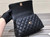 Chanel A92990 Medium Flap Bag With Brown Top Handle Bag Black