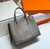 Hermes Dark Gray Togo Medium Garden Party 36cm Bag H239059