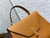 Valextra WBES0056028 Iside Top Handle Medium Bag Tan