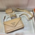 Prada 1BP020 Saffiano leather mini envelope bag Apricot