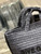 YSL 688864 Saint Laurent Rive Gauche Tote in Black Raffia