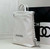 Chanel 22 Backpack AS3859 Shiny White Calfskin With Silver