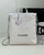 Chanel 22 Backpack AS3859 Shiny White Calfskin With Silver