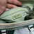 Prada 1BA906 Galleria satin mini-bag with crystals Green