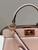 Fendi 8BN335 Peekaboo ISeeU Petite Pink Padded Nappa Leather Bag