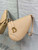 Dior M05909 Saddle Shoulder Pouch Apricot Goatskin