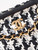 Chanel AS3768 Small Camera Case Lambskin Viscose Weaving White & Black