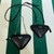 Prada 1NR015 Saffiano leather mini pouch Black