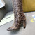 Fendi Women Shoes Cut Multicolor leather high-heeled boots 192489